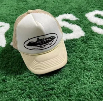 Cream trucker hat product image