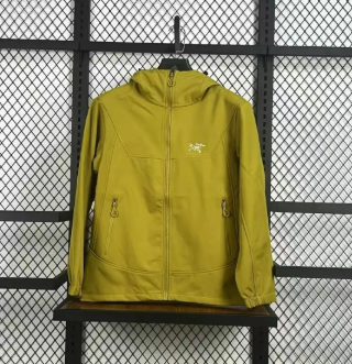Yellow shell jacket hanging product image