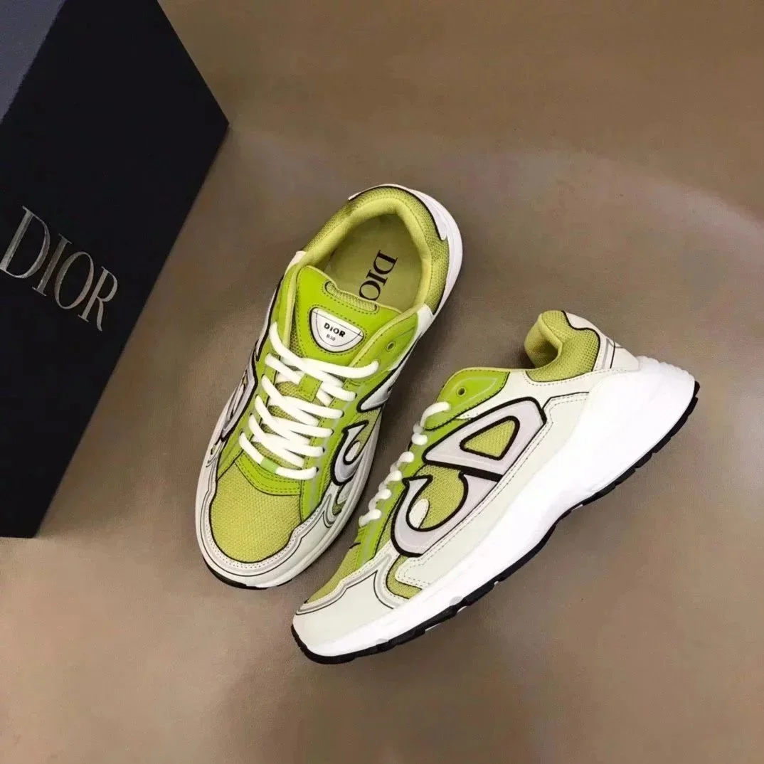 Dior lime green and white sneakers in UUFinds spreadsheet