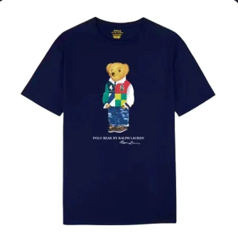 Navy graphic T-shirt product image